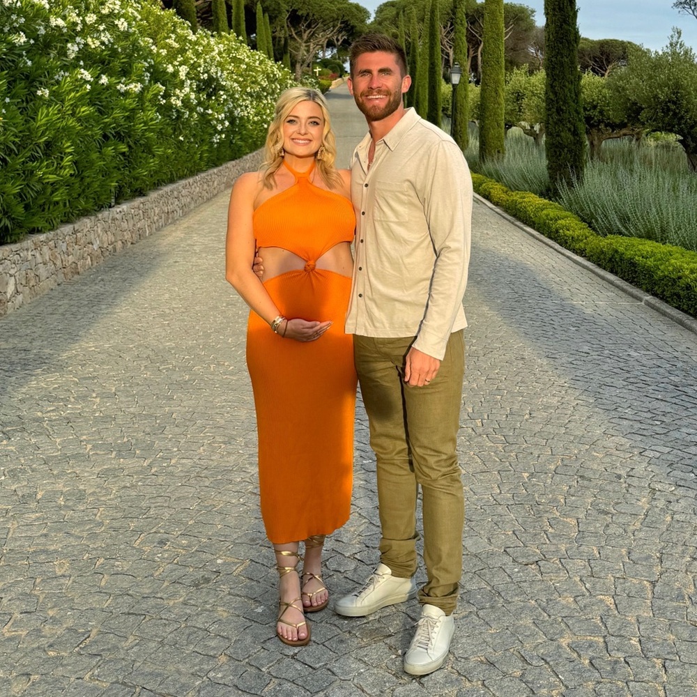 Cult Gaia Cameron Knit Dress in Apricot